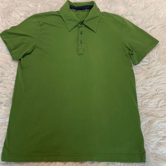 A|X Armani Exchange Green Polo Shirt Men’s Sz M - Picture 3 of 9